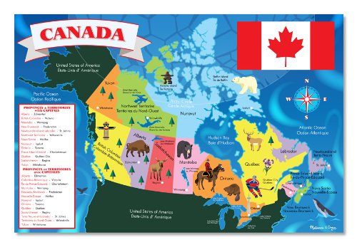 Canada Map 48pc Floor PuzzleCanada Map 48pc Floor Puzzle