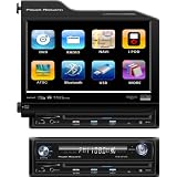 Power Acoustik PTID-8310NRB Single DIN 8.3 Flip-Up TFT-LCD Touch Screen A/V Source Unit, Nav Ready, with BlueTooth