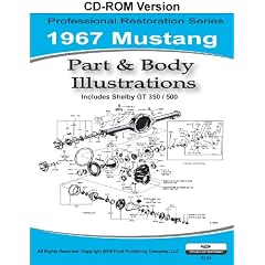 1967 Mustang Part and Body Illustrations (CD-ROM)