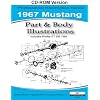 1967 Mustang Part and Body Illustrations