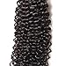 ALI JULIA 3 Bundles Brazilian Virgin Curly Hair Weave 7A Grade 100% Unprocessed Human Hair Weft Extensions Natural Color 95-100g/pc Mixed Length
