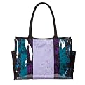 Naturally Knotty Tote With Magnetic Snap Closure - Blue/Purple