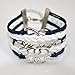Ac Union Handmade Puzzle Piece JigSaw Puzzle Infinity Leather Bracelet for Women Girl (Picture - 7)