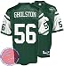 Men's Vernon Gholston #56 New York Jets NFL Jersey (2008 Rookie) Replica by Reebok (GREEN)(Size=XXXX-LARGE)