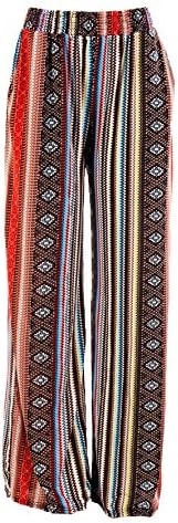Chandly Women's Plus Size Wide Leg Palazzo Pants-2XL-Aztec