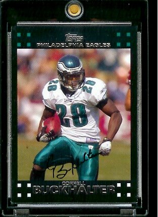 2007 Topps Football # 95 Correll Buckhalter - Philadelphia Eagles - NFL Trading Cards