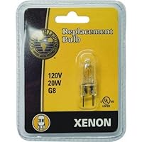 GOOD EARTH LIGHTING G8-120V20W-XBLB Xenon G8 Base Replacement Lamp, 20W/120V