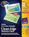 Avery  Two-Side Printable Clean Edge  Business Cards for Inkjet Printers, White, Matte, Box of 1000 (8870)