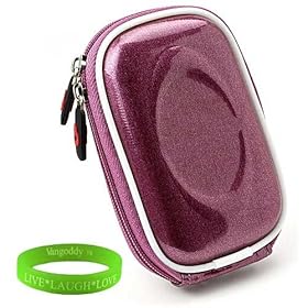 Purple Metallic Shine skinny camera case for your Nikon COOLPIX S70 S100 S2600 S3000 S3100 S3200 S3300 S4000 S4100 S4200 S4300 S6200 S6300