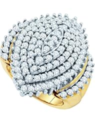 2.00CTW DIAMOND LADIES CLUSTER RING