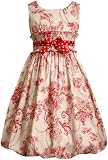 Bonnie Jean Girls 7-16 Ivory With Toile Print Dress