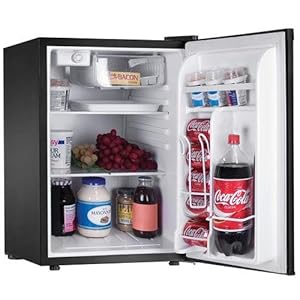Haier HNSE025BB 2.5-Cubic Foot Refrigerator/Freezer, Black Haier HNSE025BB 2.5-Cubic Foot Refrigerator/Freezer, Black