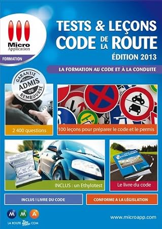 Tests & leçons code de la route - édition 2013