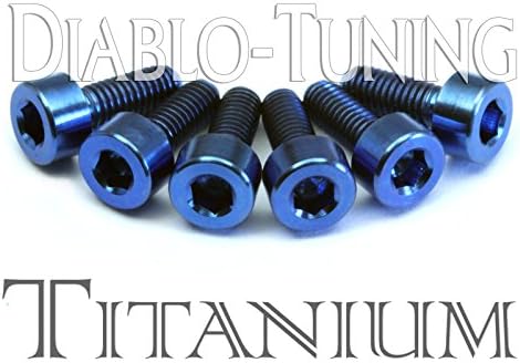 (Ship from USA) Blue Anodized TITANIUM - Saddle Intonation Screws Set (6) For Floyd Rose Tremolo .PACKNO-GJOWH712BF6053