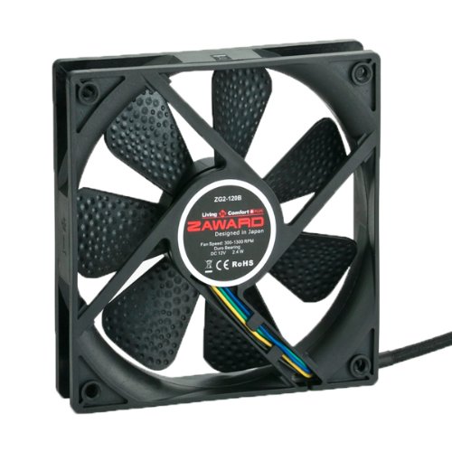 ZAWARD GII 120mm, PWM, Duro Bearing Fan ZG-120B Black