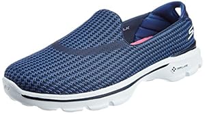 Skechers Performance Women's Go Walk 3 Slip-On Walking Shoe,Navy/Blue,6.5 M US