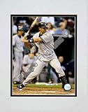 Jorge Posada "Batting Action" Double Matted 8Ó x 10Ó Photograph (Unframed)
