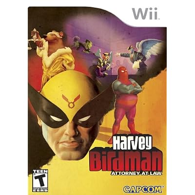 Harvey Birdman Wii game box cover