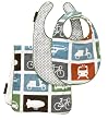 DwellStudio Baby Transportation - 2 Bibs/Burp Set
