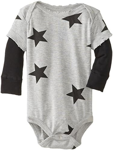 NuNuNu Unisex-Baby Newborn Stars Bodysuit