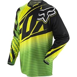 Fox Racing 360 Enterprize Men's Off-Road Motorcycle Jersey w/ Free B&F Heart Sticker - Green/Yellow