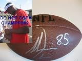 ANTONIO GATES,SAN DIEGO CHARGERS,SIGNED,AUTOGRAPHED,NFL FOOTBALL,WITH PROOF + COA