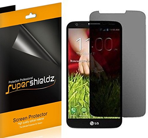 [2-Pack] SUPERSHIELDZ- Privacy Anti-Spy Screen Protector Shield For LG G2 + Lifetime Replacements Warranty - Retail Packaging