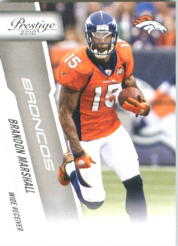 2010 Panini Prestige Football Cards # 59 Brandon Marshall - Denver Broncos - NFL Trading Card in Screwdown Case