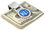 Kansas Jayhawks KU NCAA Silver Money Clip