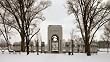 Atlantic Theater Pavilion, U.S. National World War II Memorial - Inspiring 16x20-inch Photographic Print by Carol M. Highsmith
