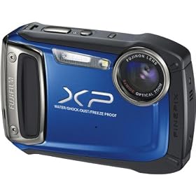 Digital Point & Shoot-Fujifilm FinePix XP100 14.4MP Weatherproof Digital Camera-Blue
