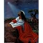 Black Jesus Christ (Kneeling and Praying) Art Poster Print - 16" X 20"