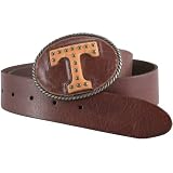 Fossil Tennessee Volunteers Brown Ladies Leather Plaque Belt