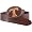 Fossil Tennessee Volunteers Brown Ladies Leather Plaque Belt