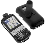 Palm Treo Sprint Centro 690 Smartphone Accessory Bundle - Black Swivel Belt Clip Holster + Rapid Car Charger + Home Travel Charger