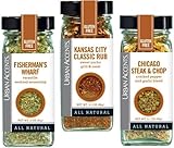 Urban Accents Seasoning All Natural Gluten Free - Fisherman's Wharf, Kansas City Classic Rub, Chicago Steak & Chop