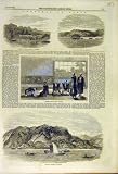 1855 SKETCHES JAPAN MILITARY STATION NAGASAKI JAPANESE
