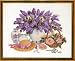 Eva Rosenstand Lilac Roses Hat 14-013 Cross Stitch Kit