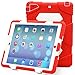 ACEGUARDER Apple Ipad Air Ipad 5 Case Waterproof Rainproof Shockproof Kids Proof Case for Ipad 5 (Gifts Outdoor Carabiner + Whistle + Handwritten Touch Pen) (Aceguarder Brand) (RED/WHITE)