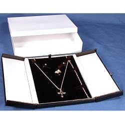 Black & White Earring Ring Necklace Bracelet Combo Gift Box Display