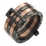 Stunning Stainless Steel Spinner Combination Mens Ring Band 10mm Bronze Black (9)