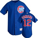 Alfonso Soriano Majestic MLB Alternate Royal Authentic Chicago Cubs Jersey