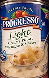 Progresso Light Creamy Potato with Bacon & Cheese Soup 18.5oz Can (Pack of 2)