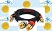 Pro-Techgroup 6 ft PREMIUM 2 RCA Plug/2 RCA Plug M/M 22AWG GOLD Cable for Left/Right sound
