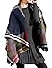Urban CoCo Women's fashionable Color Stitching Long Shawl Wrap