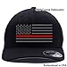 Thin Red Line, Embroidered 6477 Flexfit Wool Blend Cap (S/M, Thin Red Line)