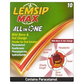 Lemsip Max All in One Wild Berry & Hot Orange 10 Sachets
