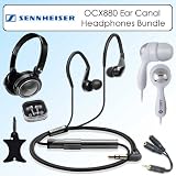 Sennheiser OCX880 Ear Canal Earbud Headphones Bundle