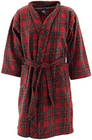 Five Up America 2T-10 Little Boys' Red Plaid Bath Robes 4T