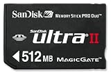 SanDisk 512MB Ultra II Memory Stick PRO DUO (SDMSPDH-512-902, Retail package)